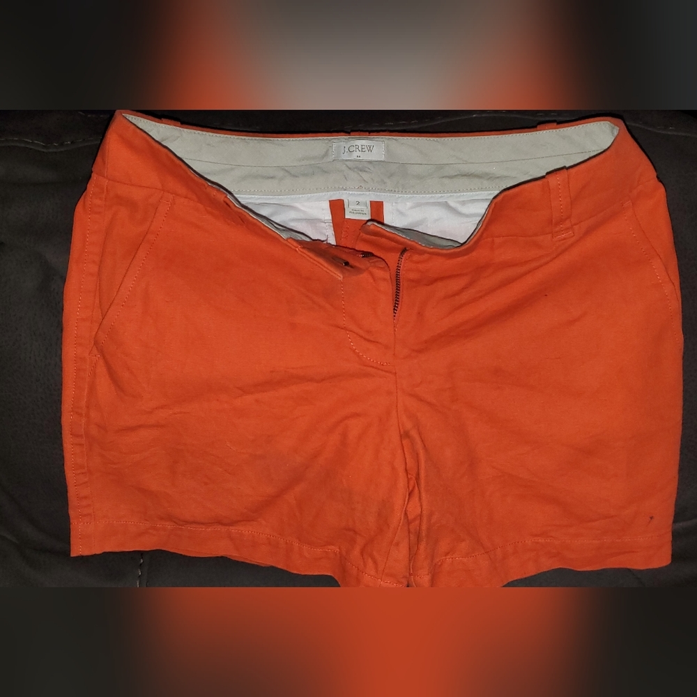 Orange dressy shorts
